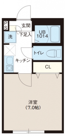 レピュア蓮根レジデンスⅡの間取り図