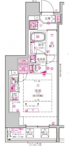 ベルシード西巣鴨の間取り図