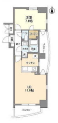 アルモニー御茶ノ水の間取り図