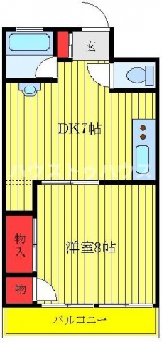 シャトー高木の間取り図