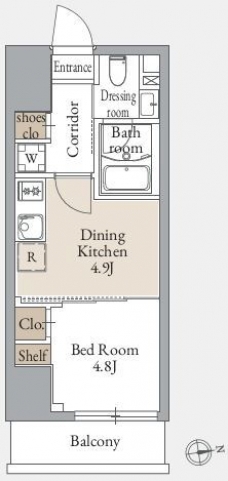 ジオエント上野松が谷の間取り図
