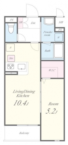 メゾン北綾瀬の間取り図