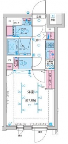 GENOVIA新大塚の間取り図