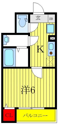 プランドール清水町の間取り図