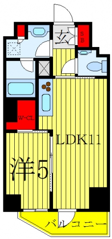 ザ・パークハビオ根岸三丁目の間取り図