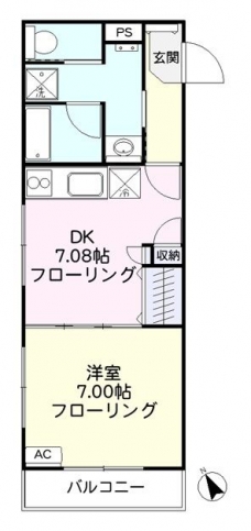 サンハイツ深野の間取り図