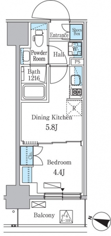 パークアクシス板橋本町ステーションゲートの間取り図