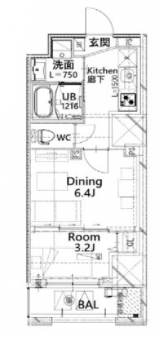 フロンティアレジデンス板橋の間取り図