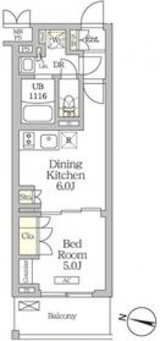 ミレーネ滝野川の間取り図