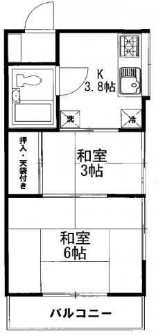 光陽パークハイツ別棟の間取り図
