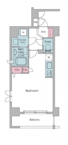 レジディア神田東の間取り図