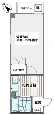 コスモ上池袋の間取り図