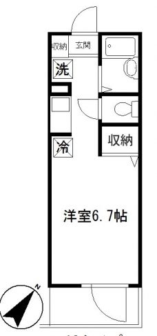LYNX赤塚新町の間取り図