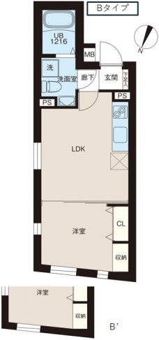 レピュア北池袋駅前レジデンスの間取り図