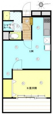 第５コーポサンキョーの間取り図