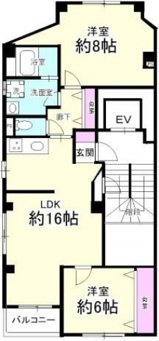 スワンレイク本郷の間取り図