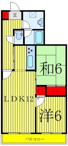 ジオン川口の間取り図