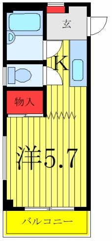 コスモ和光Ⅴの間取り図