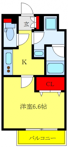 スカイコート板橋本町Ⅱの間取り図