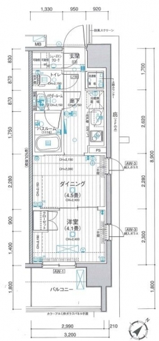 パレステージ川口並木の間取り図