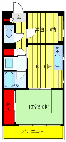 オクト７２０の間取り図