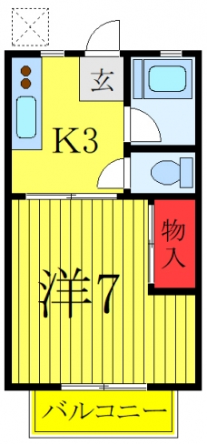 菊地ハイツの間取り図