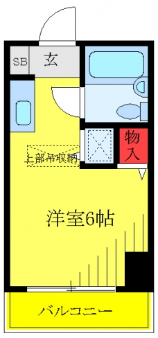 栗生ハイツの間取り図