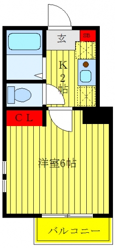 Ｇｌａｎｚ赤羽ＷＥＳＴの間取り図