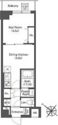 コンフォリア志村坂上の間取り図