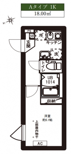 レピュア駒込レジデンスの間取り図