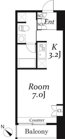 リブシス浦和の間取り図