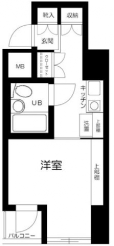 スカイコート田端の間取り図