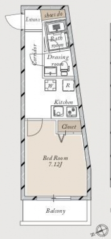 Ｌａ　Ｄｏｕｃｅｕｒ赤塚の間取り図