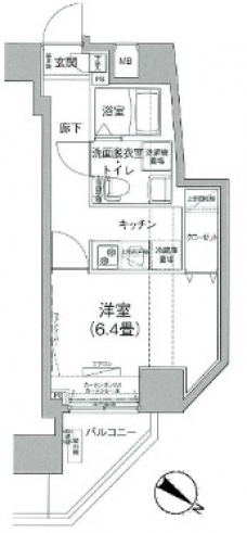 アイルプレミアム文京六義園の間取り図