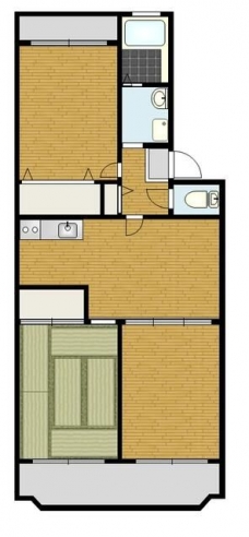 志陽ハイツ青木の間取り図