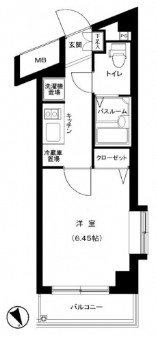 グランフォース西新井の間取り図