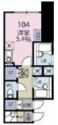ラガール椎名町の間取り図
