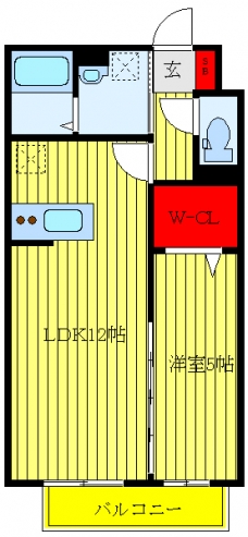 コトブキハイムの間取り図