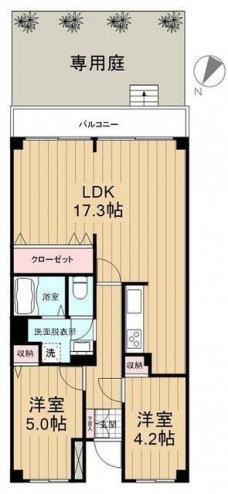 田端北スカイハイツの間取り図