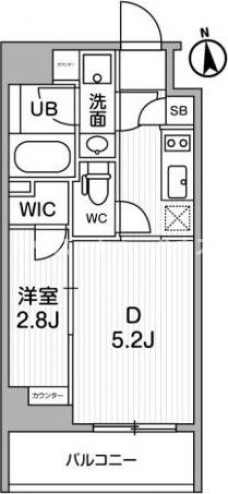 ALTERNA東池袋の間取り図