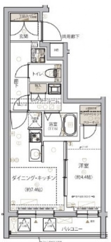 ARCOBALENO SHIMURASAKAUEの間取り図