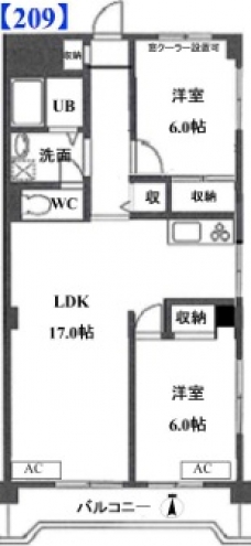 グランメール戸田の間取り図