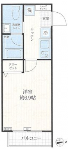 ＳＨＯＫＥＮ　Ｒｅｓｉｄｅｎｃｅ　西川口の間取り図