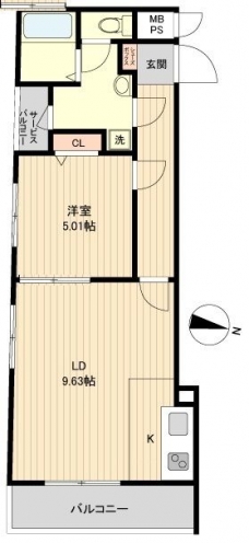 アーバハイツ扇大橋の間取り図