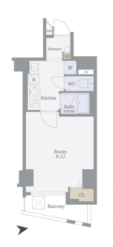 フェルクルール赤羽岩淵の間取り図