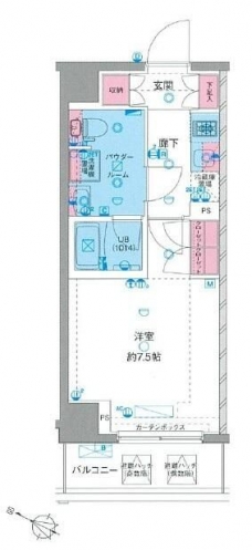 GENOVIA南千住Ⅵ skygardenの間取り図