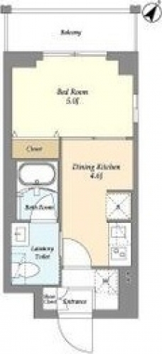 リテラス三ノ輪ウエストの間取り図
