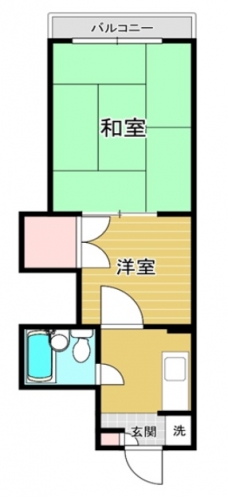 東川口宝パレスの間取り図