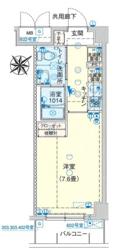 バージュアル浦和イーストの間取り図