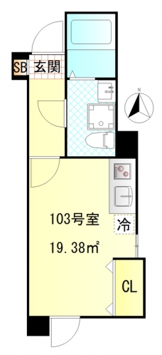 CFジオーレ西尾久の間取り図